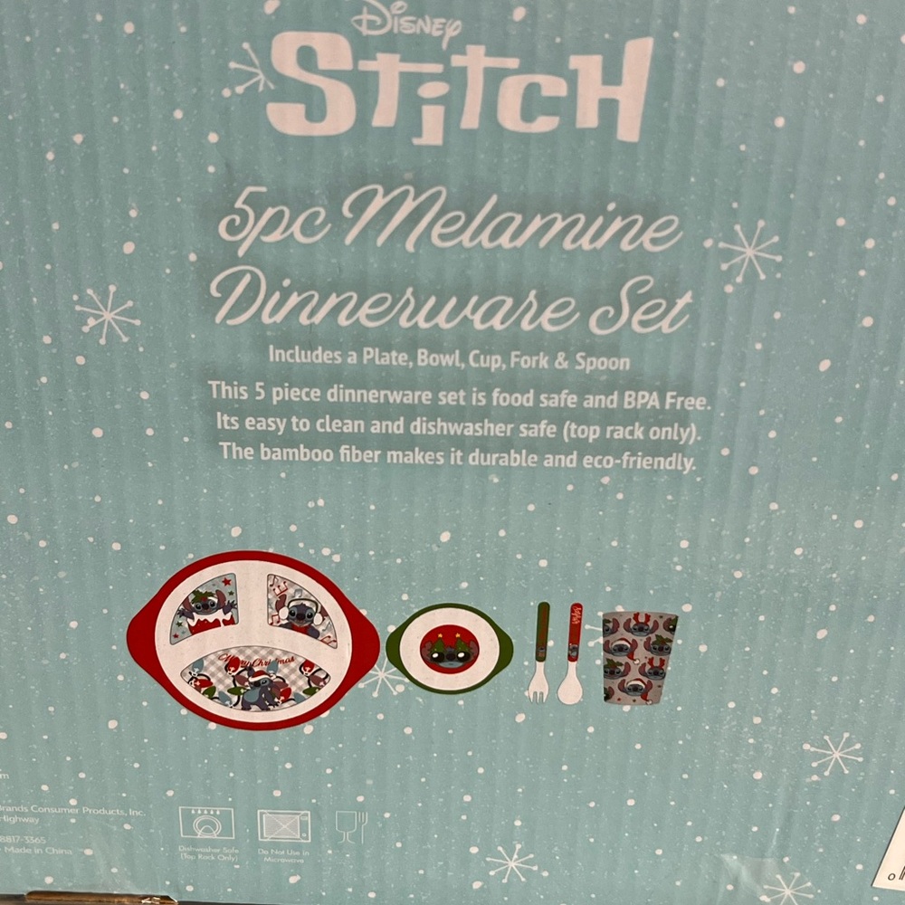 Stitch 5 pc Melamine Dinnerware Set - Picture 5 of 5